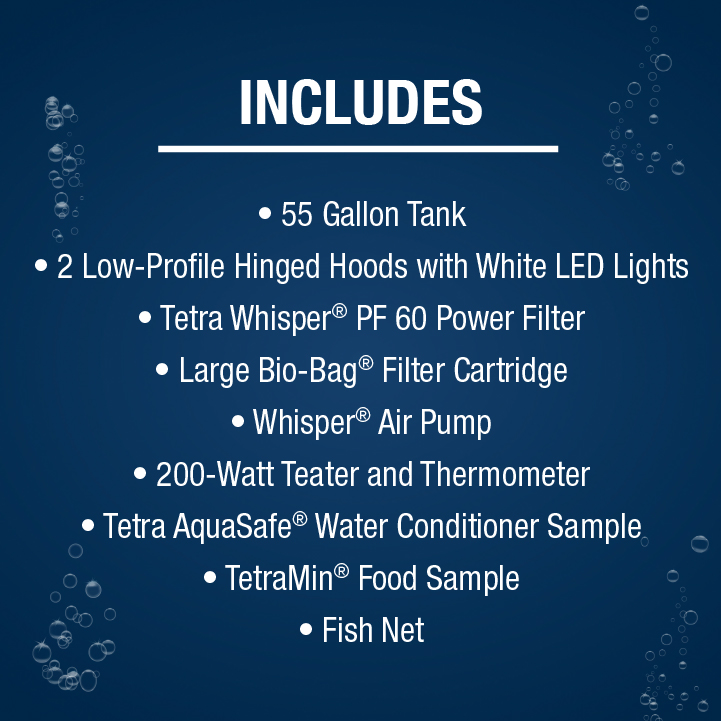 55 gallon aquarium hotsell hood and light
